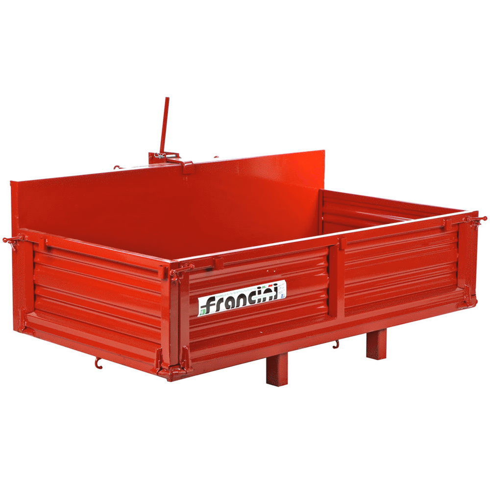 francini p 170 heckcontainer für traktor kippbar 3 öffenbare heckklappen