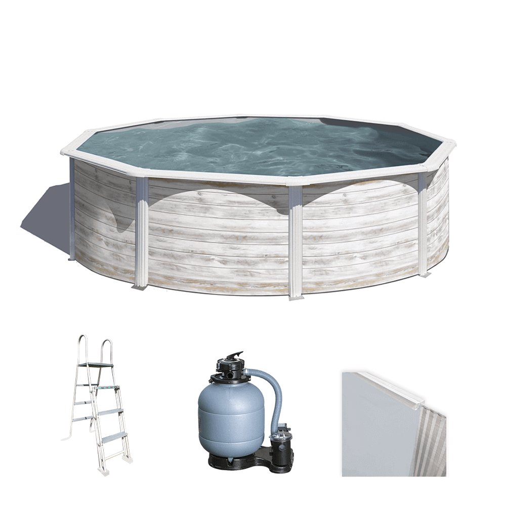 gre finlandia rund Ø300 x 120 cm oberirdischer stahlpool