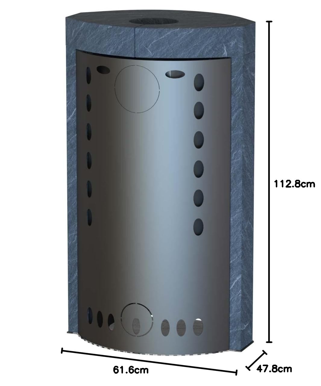 Thermia Ignis Mass Gussgrau Speckstein Automatik Kaminofen Speicherofen 150mm Abgasstutzen 7kw Holzfach massiv Thermia Ignis Mass Gussgrau Speckstein Automatik Kaminofen Speicherofen 150mm Abgasstutzen 7kw Holzfach massiv